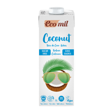 Leche de coco con calcio sin azúcar Ecomill 1L