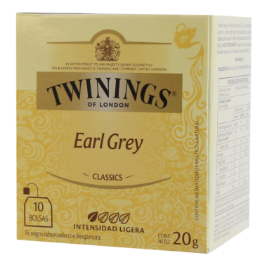 Té Earl Grey Twinings x10