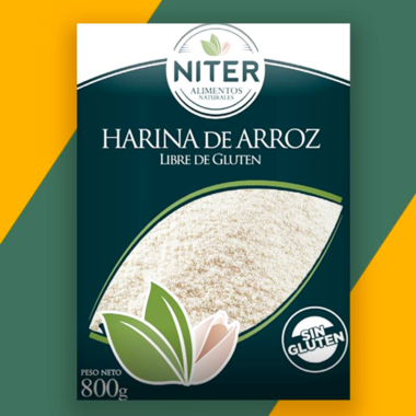 Harina de arroz sin gluten 800g Niter