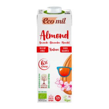 Leche de Almendra Ecomill sin azucar 1L
