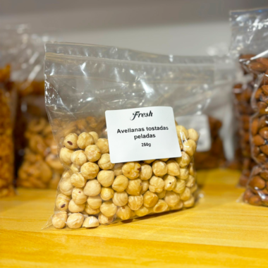 Avellanas peladas tostadas sin piel 250g