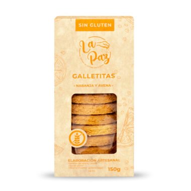 Galletas veganas de naranja y avena sin azucar agregado - La Paz