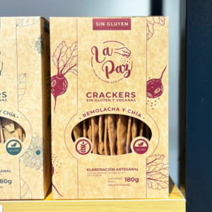 Crackers saladas remolacha y chía - La Paz
