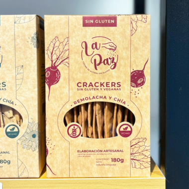 Crackers saladas remolacha y chía - La Paz