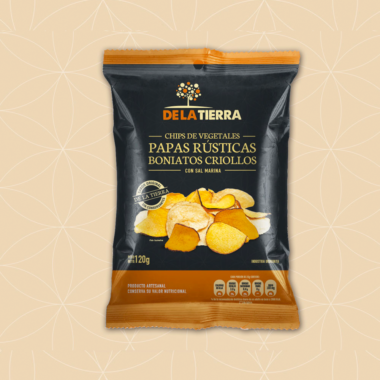 Papas Rústicas y boniatos criollos c/sal 120 g- De la Tierra