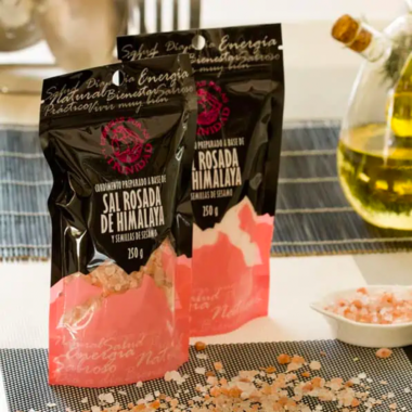 Sal Rosada Fina de Himalaya c/sesa 250g - La Trinidad