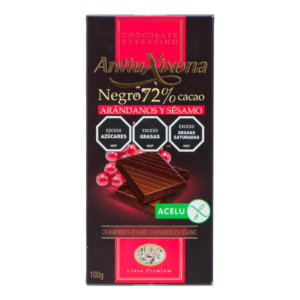 Tableta AntiuXixona 72% arándanos y sésamo 100g