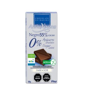 Tableta Antiu Xixona chocolate negro s/azúcar 55% 100g