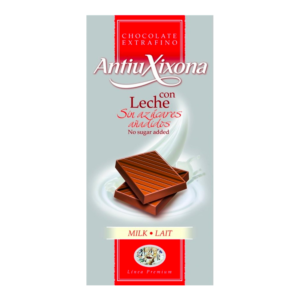 Tableta Antiu Xixona chocolate c/leche s/azúcar 100g