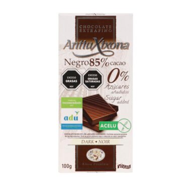 Tableta Antiu Xixona chocolate negro 85% 100g
