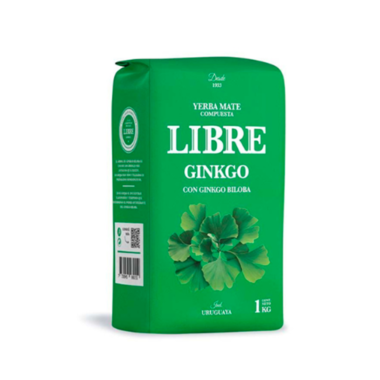 Yerba Mate Libre Ginkgo y manzanilla 1kg