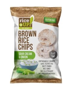 Chips de arroz Crema y Cebolla Rice up 120g