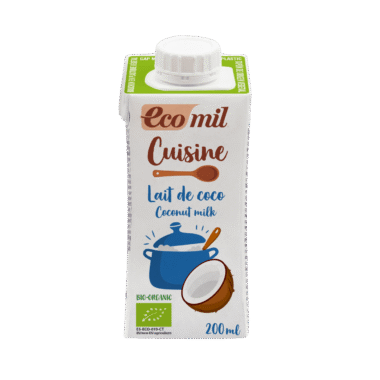 Crema de leche coco Ecomil 200ml