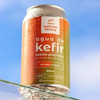 Agua de Kefir Lata Naranja y Lúpulo 355ml