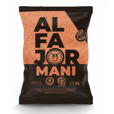 Alfajor Maní Felices las vacas 60g
