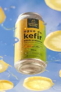 Agua de Kefir Lata Limón y Jengibre 355ml