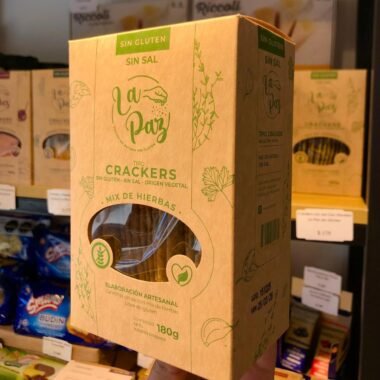 Crackers sin sal Con Hierbas sin gluten - La Paz