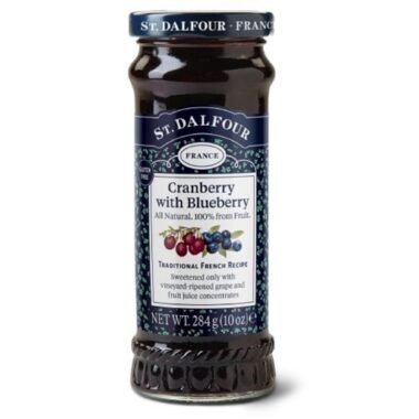 Mermelada de Arándanos rojos y azules St. Dalfour 284g