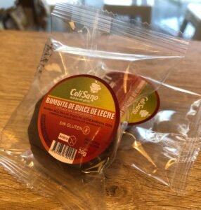 Bombitas de dulce de leche y choco negro Celisano 30g