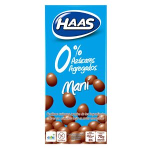 Maní con Chocolate 0% Azúcar HAAS 70g