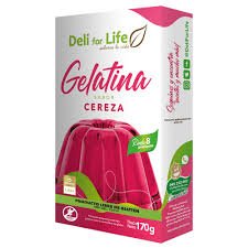 Gelatina s/gluten sabor Cereza Deli for Life 170g